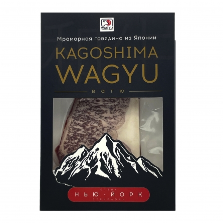 Говядина мраморная Kagoshima Wagyu стейк Нью-Йорк Стриплойн