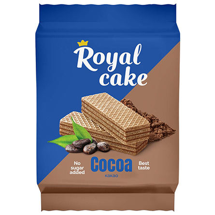 Вафли с какао на сорбите Royal Cake 120г