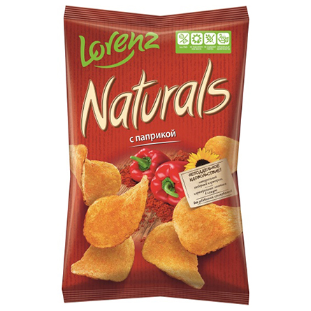 Чипсы картофельные Lorenz Naturals паприка 100г