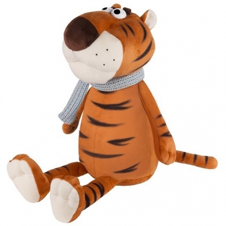 Игрушка Тигр Вова в шарфе 21см
