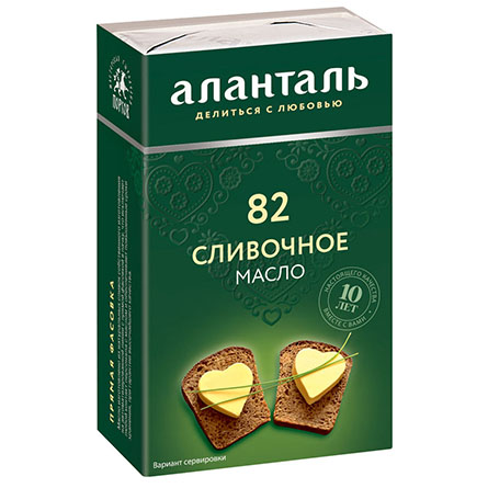 Масло сливочное Аланталь Традиционное 82,5% 150г