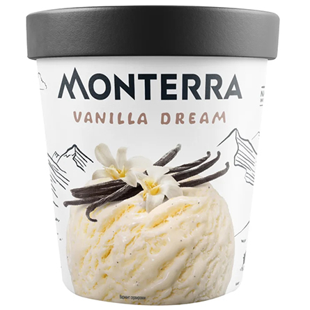 Мороженое Monterra Ваниль 252г