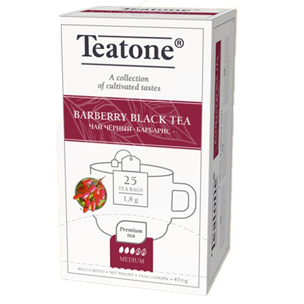 Чай черный с ароматом барбариса Teatone 25 пак