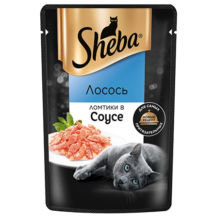 Влажный корм для кошек Sheba Craft Collection Ломтики в соусе лосось 75г