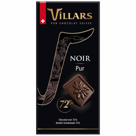 Шоколад Villars горький 72% какао 100г