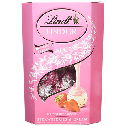 Набор конфет Lindt Lindor клубника со сливками 200г