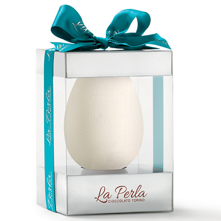 Яйцо LaPerla Bianca яйцо из белого шоколада с фундуком 200г