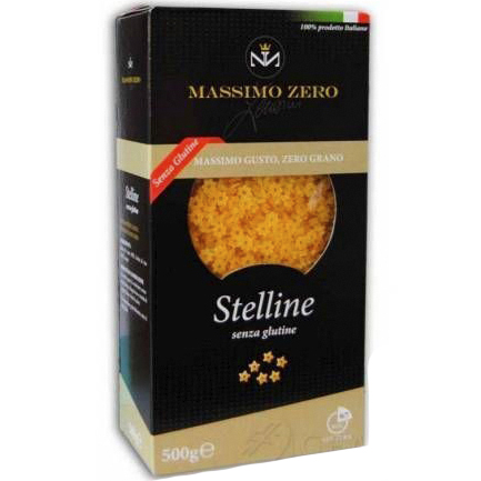 Макароны из кукурузы и риса Маssimo Zero Стеллине звездочки без глютена 400г