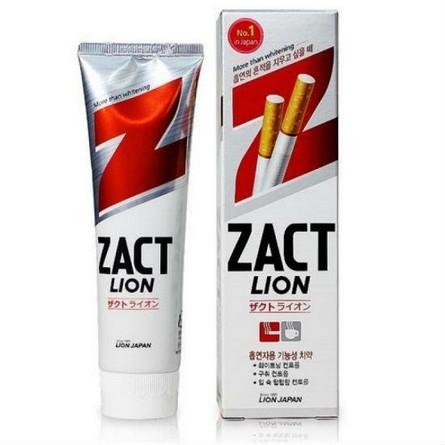 Зубная паста отбеливающая Zact Lion 150 г