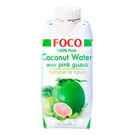 Вода кокосовая с гуавой органик Фоко 0,33л