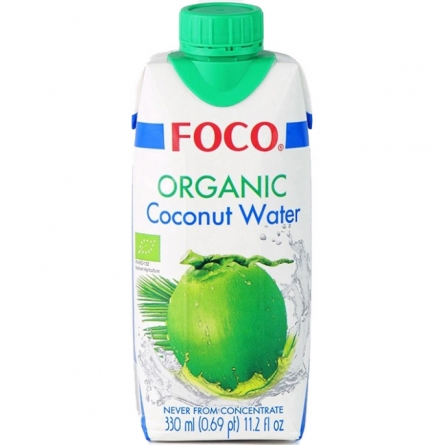 Вода кокосовая органик Фоко 0,33л