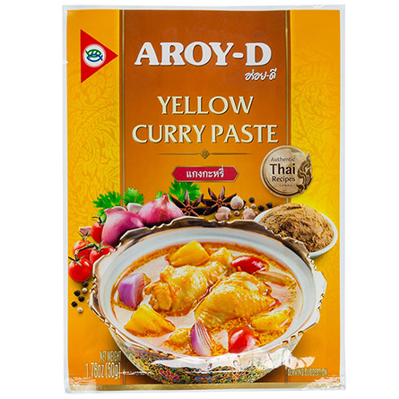 Карри паста желтая Aroy-D 50г