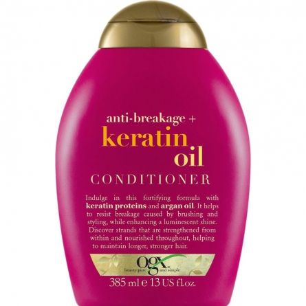 Кондиционер для волос OGX Anti-breakage+ Keratin Oil против ломкости волос 385мл