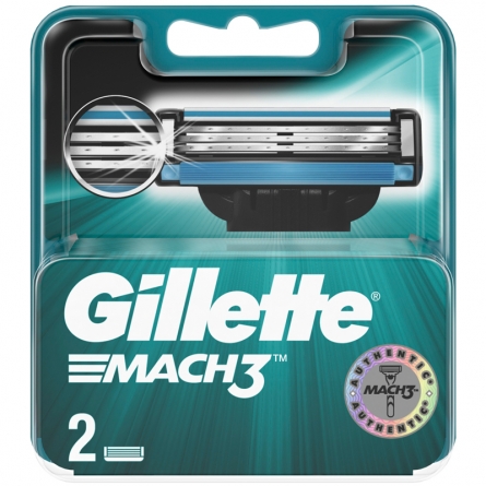Кассеты для бритья сменные Gillette Mach 3, 2шт