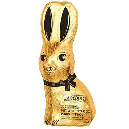 Шоколад молочный Золотой кролик Jacquot 100г