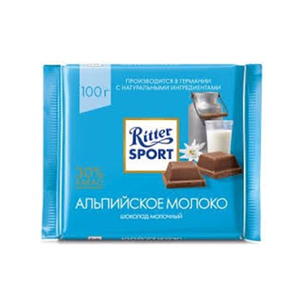 Шоколад Ritter Sport молочный альпийское молоко 100г