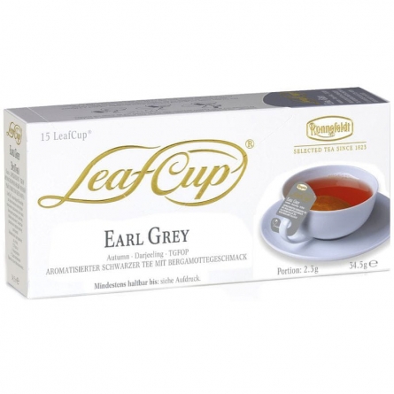 Чай черный Ronnefeldt Leaf Cup Earl Grey (Эрл Грей) 15пак