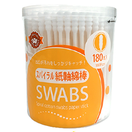 Палочки ватные спиральные SWABS 180шт