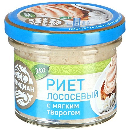 Риет лососевый с творогом 100г