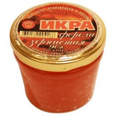 Икра форели зернистая Асто 90г
