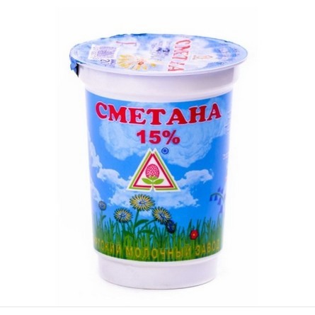 Сметана Пискаревская 15% 200г
