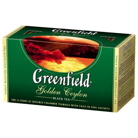 Чай Гринфилд голден цейлон 25 пакетов