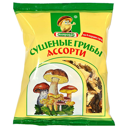 Грибы сушеные ассорти ЭкоПродукт 50г