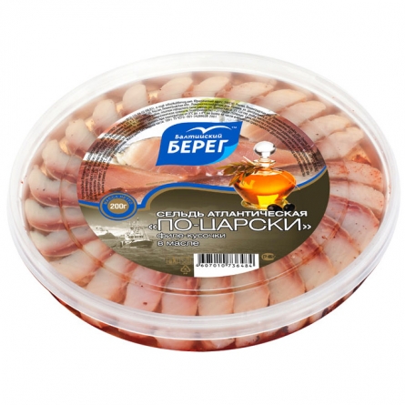 Сельдь атлантическая филе-кусочки по-царски Балтийский Берег 200г