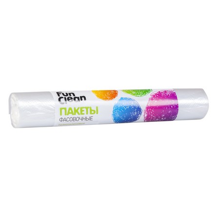 Пакеты фасовочные Fun Clean 24х37см 100шт в рулоне