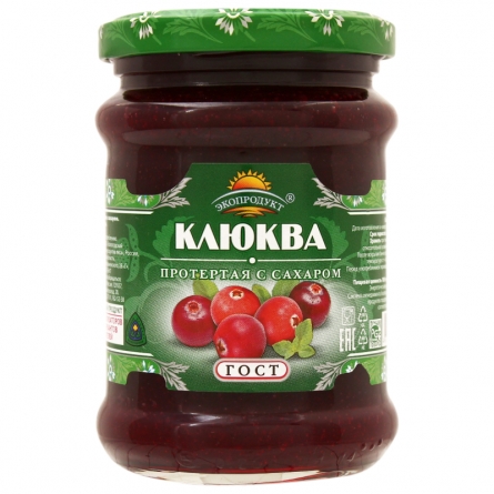 Клюква протертая с сахаром Экопродукт 320г