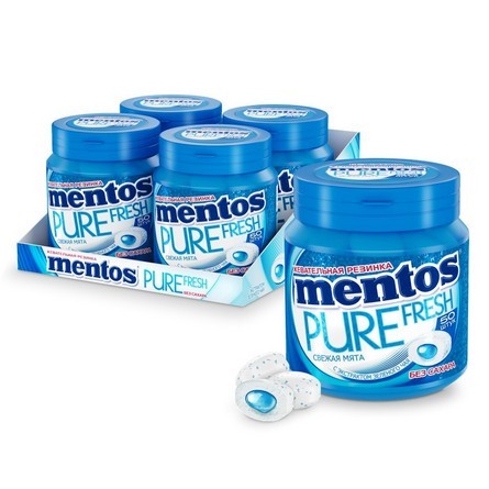 Жевательная резинка Ментос Pure Fresh Mint 100г