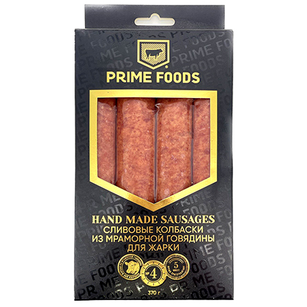 Колбаски сливовые из мраморной говядины для жарки Prime Food 370г