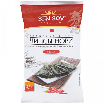 Чипсы нори из морской капусты Kimchi Sen Soy, 4,5г