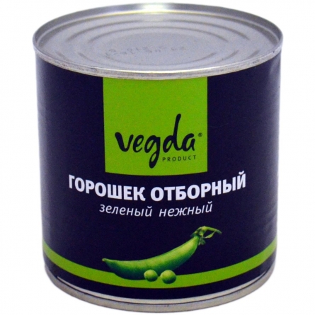 Горошек зеленый отборный Vegda 400г