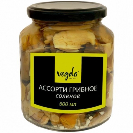 Ассорти грибное соленое Vegda 500мл