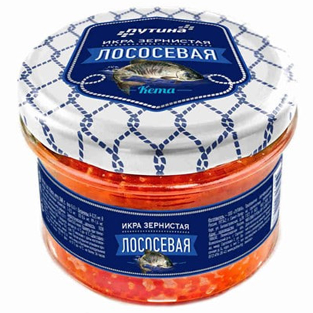 Икра лососевая зернистая кеты Путина 240г