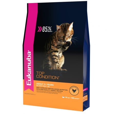 Корм Eukanuba для взрослых кошек, с курицей 400г