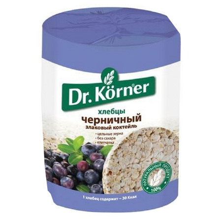 Хлебцы Dr. Korner  черничные 100г 