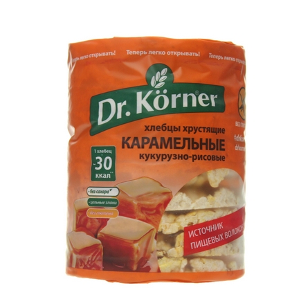 Хлебцы Dr. Korner карамельные 100г 