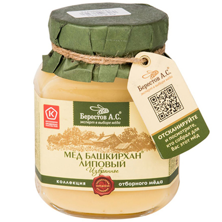 Мед башкирхан липовый Берестов 500г