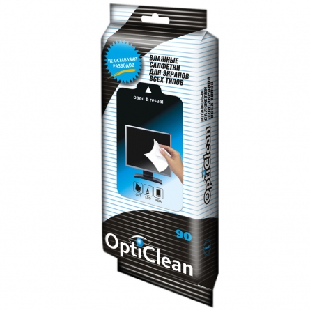 Салфетки влажные Дива Opticlean для экранов 90шт