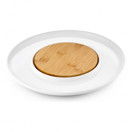 Блюдо сервировочное Walmer Bamboo, 26 см, цвет белый 37000776