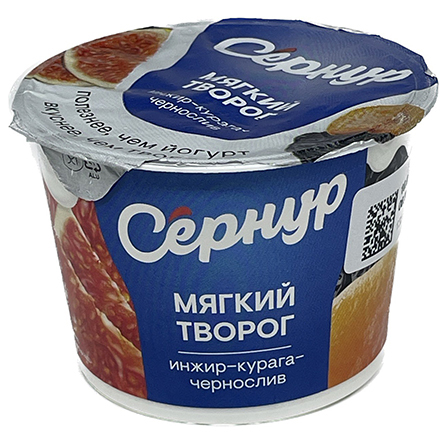 Творог мягкий 3% инжир-курага-чернослив Сернурский сырзавод 100г