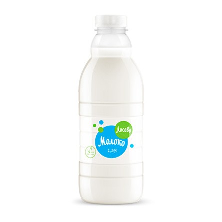 Молоко Лосево 2,5% 1л