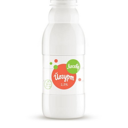 Йогурт Лосево натуральный 2,5% 0,33л