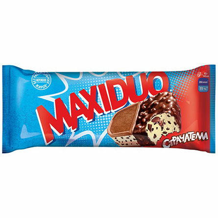 Мороженое Maxiduo страчателла эскимо 92г
