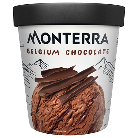 Мороженое Monterra бельгийский шоколад 276г