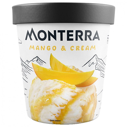 Мороженое Monterra Манго-Сливки 480мл