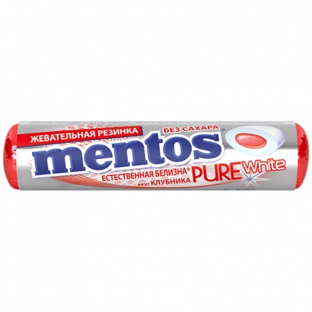 Жевательная резинка Mentos PureWhite Клубника 15,5г