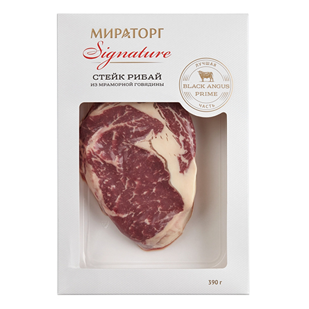 Стейк Рибай из мраморной говядины Signature Мираторг 390г 